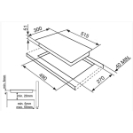 Smeg SI5322B 30厘米 嵌入式雙頭電磁爐